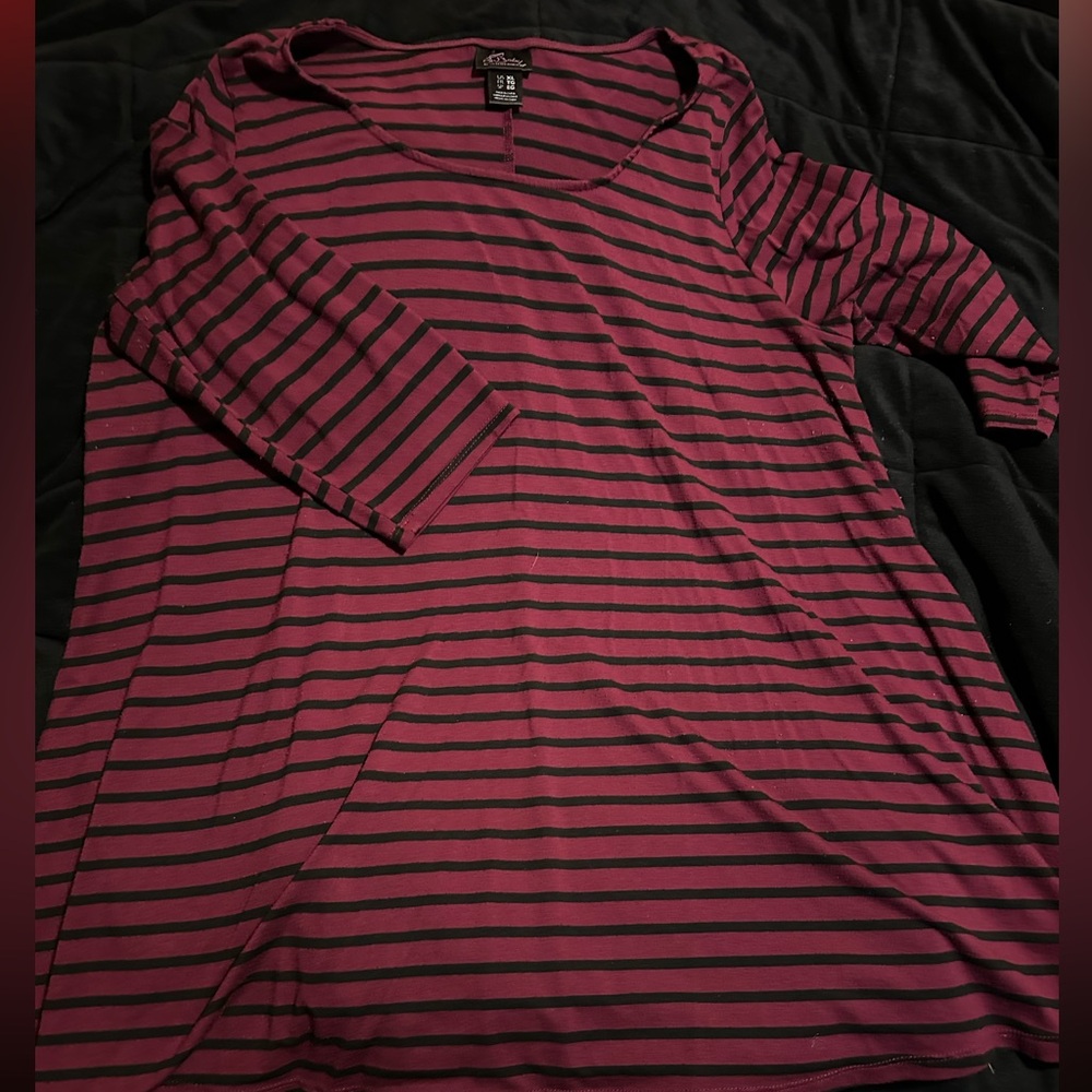 Set up to maternity three-quarter link shirts